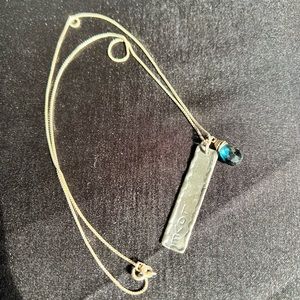 Love with genuine blue London topaz Briolette.